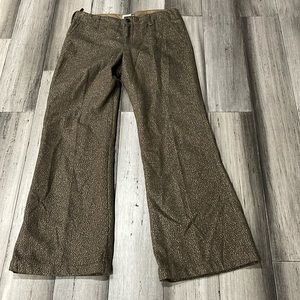 GAP Women’s Career Dress Sparkling Pants Sz 6A  Brown Gold Color Pockets  Lined